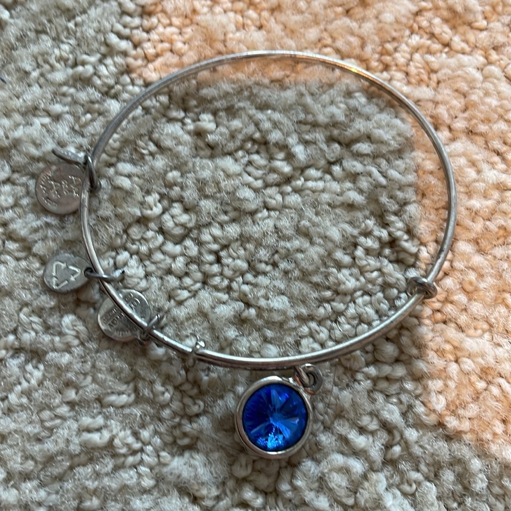 Alex and Ani September birthstone charm bangle, sapphire - Picture 10 of 10